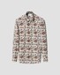 Eton Floral Fantasy Organic Cotton Signature Twill Overhemd Rood-Multi