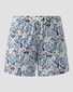 Eton Floral Fantasy Pattern Drawstring Rear Zip Pocket Swim Short Multicolor