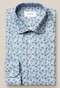 Eton Floral Signature Twill Overhemd Blauw