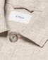 Eton Four Pocket Robust Relaxed Linnen Overshirt Beige