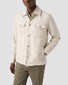 Eton Four Pocket Robust Relaxed Linnen Overshirt Beige