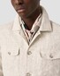 Eton Four Pocket Robust Relaxed Linnen Overshirt Beige
