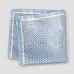 Eton Four Sided Fine Allover Pattern Pochet Licht Blauw