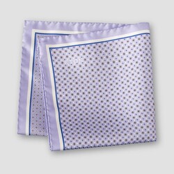 Eton Four Sided Fine Allover Pattern Pochet Paars