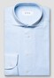 Eton Four-Way Stretch Uni Wide-Spread Collar Overhemd Licht Blauw