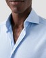 Eton Four-Way Stretch Uni Wide-Spread Collar Overhemd Licht Blauw