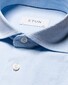 Eton Four-Way Stretch Uni Wide-Spread Collar Overhemd Licht Blauw