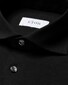 Eton Four-Way Stretch Uni Wide-Spread Collar Overhemd Zwart