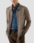 Eton Garment Washed Casual Button Down Lightweight Denim Twill Overhemd Denim Blue