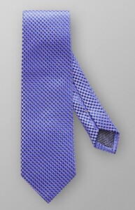 Eton Geometric Mini Check Stropdas Donker Paars