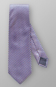 Eton Geometric Mini Check Stropdas Multicolor