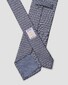 Eton Geometric Pattern Silk Stropdas Donker Blauw