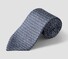 Eton Geometric Pattern Silk Tie Dark Evening Blue