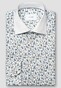 Eton Hand Painted Fantasy Animal Motif Organic Cotton Signature Twill Overhemd Blauw-Multi