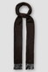 Eton Herringbone Merino Wool Sjaal Donker Bruin