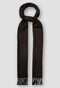 Eton Herringbone Merino Wool Sjaal Donker Bruin