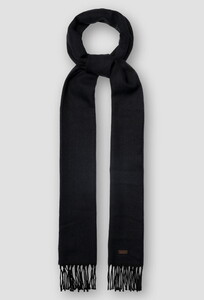 Eton Herringbone Merino Wool Sjaal Navy