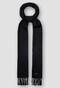 Eton Herringbone Merino Wool Sjaal Navy