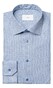 Eton Houndstooth Signature Twill Shirt Dark Evening Blue