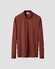 Eton Interlock Long Sleeve Organic Supima Cotton Jersey Polo Donker Rood