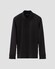 Eton Interlock Long Sleeve Organic Supima Cotton Jersey Polo Zwart