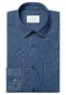Eton Italian Woven Cotton Denim Subtle Stretch Overhemd Denim Blue