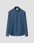 Eton Italian Woven Cotton Denim Subtle Stretch Overhemd Denim Blue