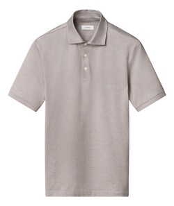 Eton Jacquard Filo di Scozia Polo Shirt Poloshirt Brown