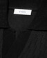 Eton Jacquard Knit No Button Collar Organic Cotton Poloshirt Black