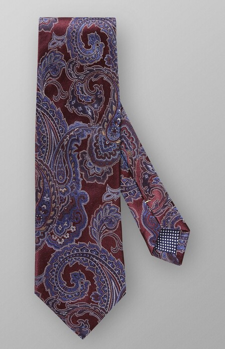Eton Jacquard Paisley Stropdas Rijk Roze