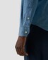 Eton Lightweight Denim Button-Down Rich Mélange Effect Overhemd Denim Blue