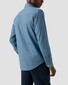 Eton Lightweight Denim Button-Down Rich Mélange Effect Overhemd Denim Blue