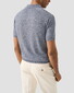 Eton Lightweight Soft Cotton Linnen Fine Knit Polo Donker Blauw