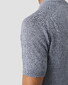 Eton Lightweight Soft Cotton Linnen Fine Knit Polo Donker Blauw