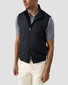 Eton Lightweight Soft Cotton Linnen Fine Knit Polo Donker Blauw