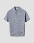 Eton Lightweight Soft Cotton Linnen Fine Knit Polo Donker Blauw