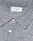 Eton Lightweight Soft Cotton Linnen Fine Knit Polo Donker Blauw