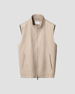 Eton Lightweight Windproof Water-Repellant Tech Fabric Matte Finish Body-Warmer Beige
