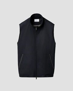 Eton Lightweight Windproof Water-Repellant Tech Fabric Matte Finish Body-Warmer Navy