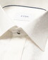 Eton Lurex Paisley Bib Evening Cotton Poplin Overhemd Off White