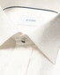 Eton Lurex Paisley Bib Evening Poplin Overhemd Off White