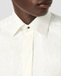 Eton Lurex Paisley Bib Evening Poplin Overhemd Off White