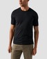Eton Luxury Cotton Silk Crew Neck Soft Touch T-Shirt Zwart