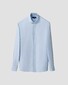 Eton Luxury Cotton Silk Fine Twill Overhemd Licht Blauw