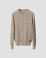 Eton Luxury Egyption Organic Cotton Solid Color Texture Knit Pullover Beige