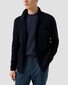 Eton Luxury Egyption Organic Cotton Solid Color Texture Knit Pullover Dark Evening Blue