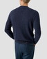 Eton Luxury Egyption Organic Cotton Solid Color Texture Knit Pullover Dark Evening Blue