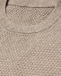Eton Luxury Egyption Organic Cotton Solid Color Texture Knit Trui Beige
