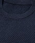 Eton Luxury Egyption Organic Cotton Solid Color Texture Knit Trui Donker Blauw