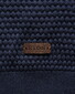 Eton Luxury Egyption Organic Cotton Solid Color Texture Knit Trui Donker Blauw
